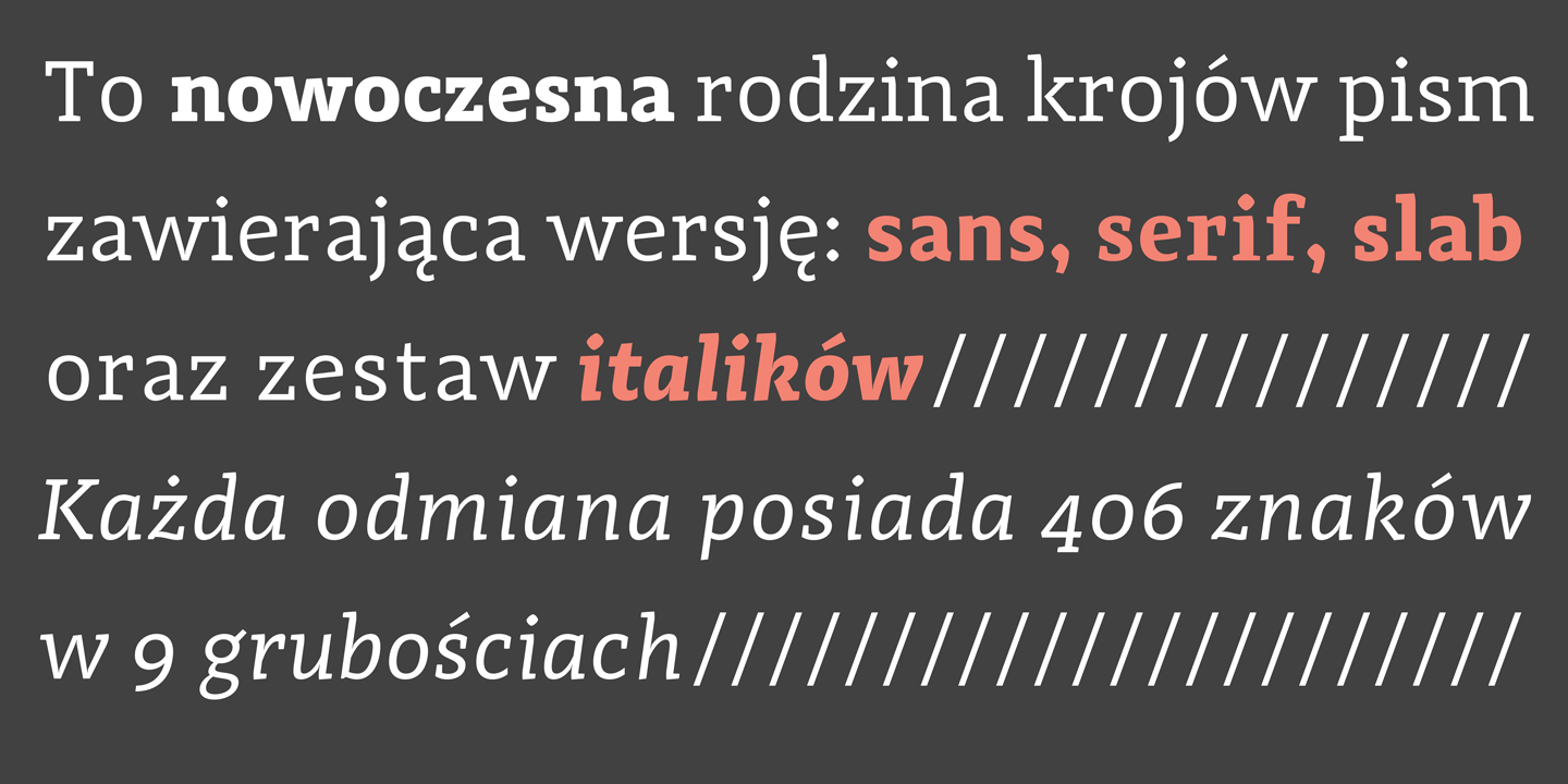 Przykład czcionki Adagio Slab Heavy italic